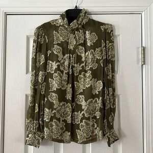 Mille green blouse